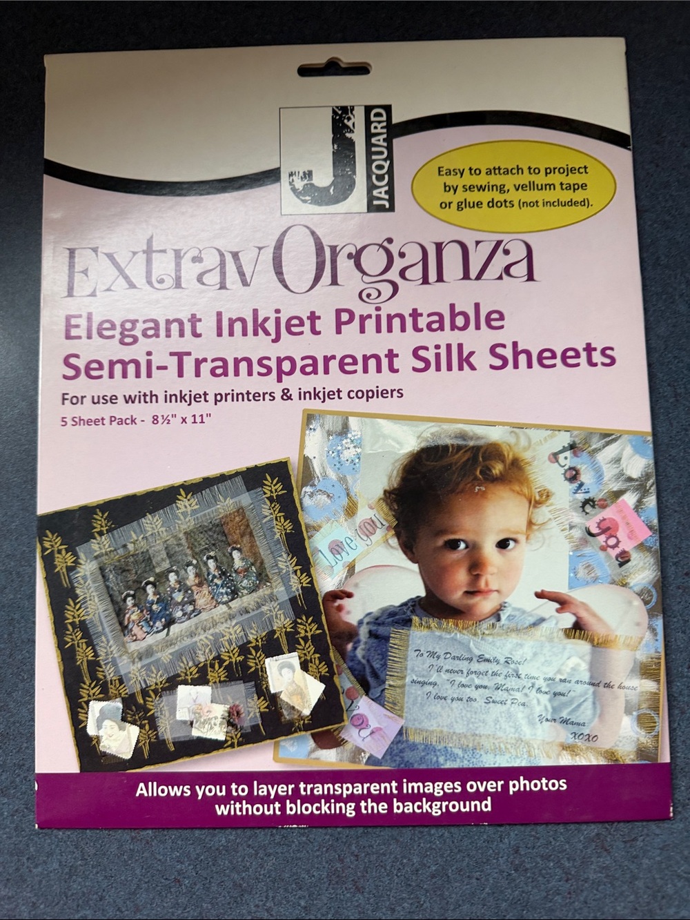 Extravaganza Pink Semi-Transparent Printable Silk
